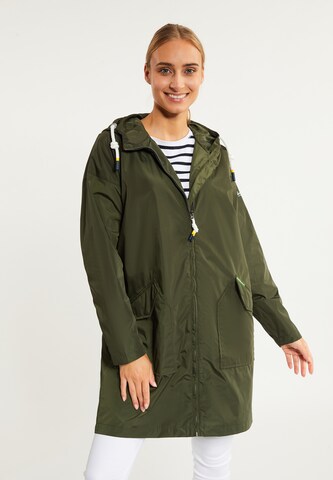 Schmuddelwedda Raincoat in Green: front