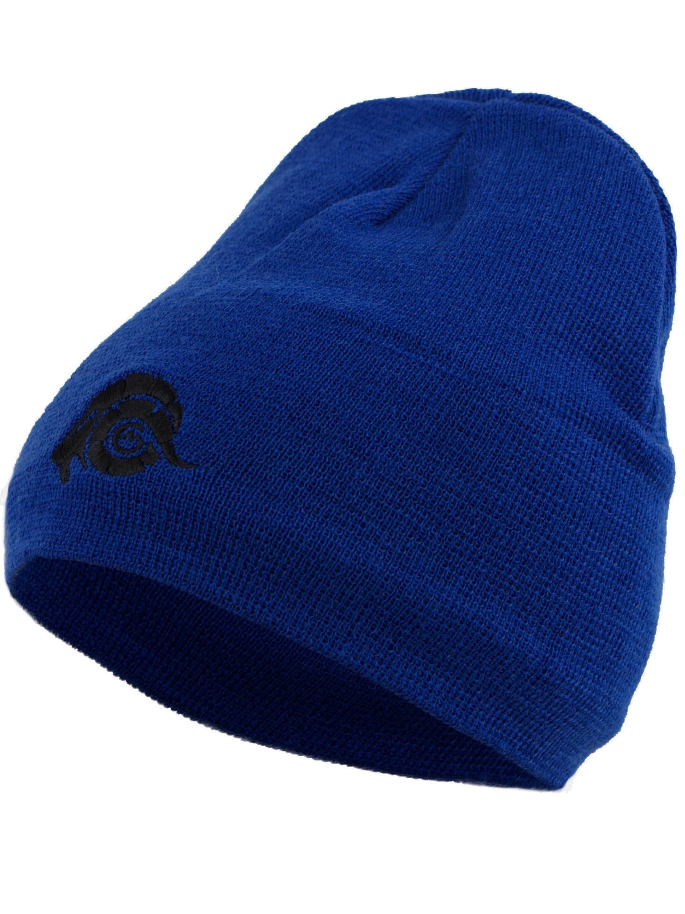 Guggen Mountain Mütze 'Mütze K901 aus Wolle mit leichtem Fleecefutter'‌‌‌‌‌‌‌‌‌ in Blau: Vorderseite