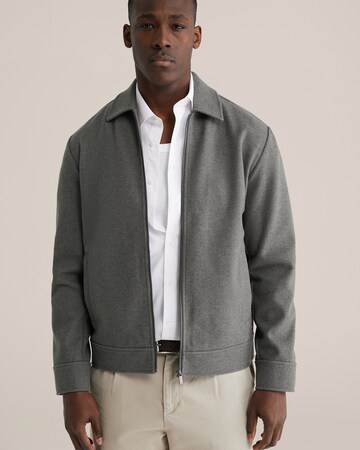 WE Fashion Вязаная кофта в Серый: спереди