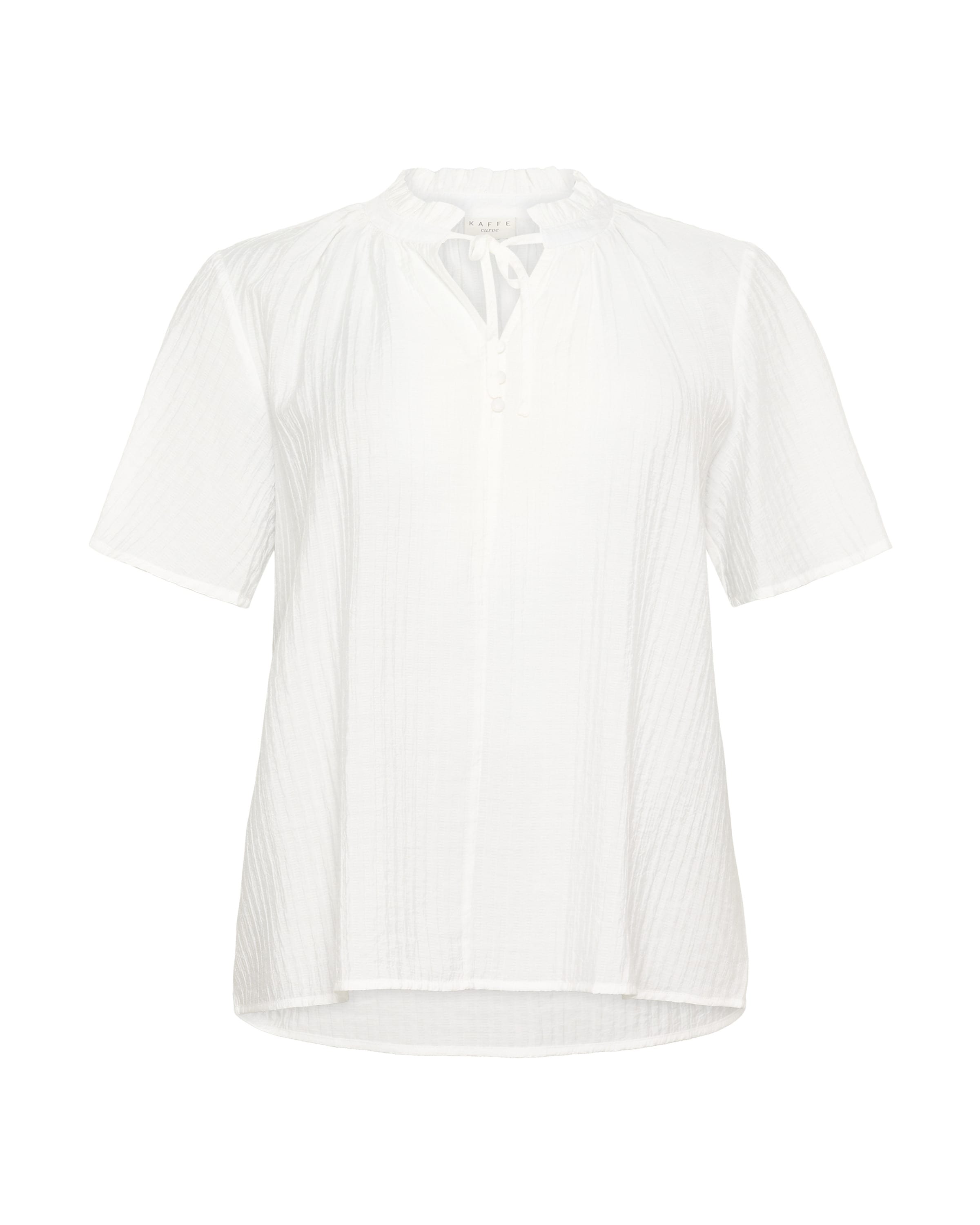 KAFFE CURVE Bluse 'Lisana' in Weiß: Vorderseite