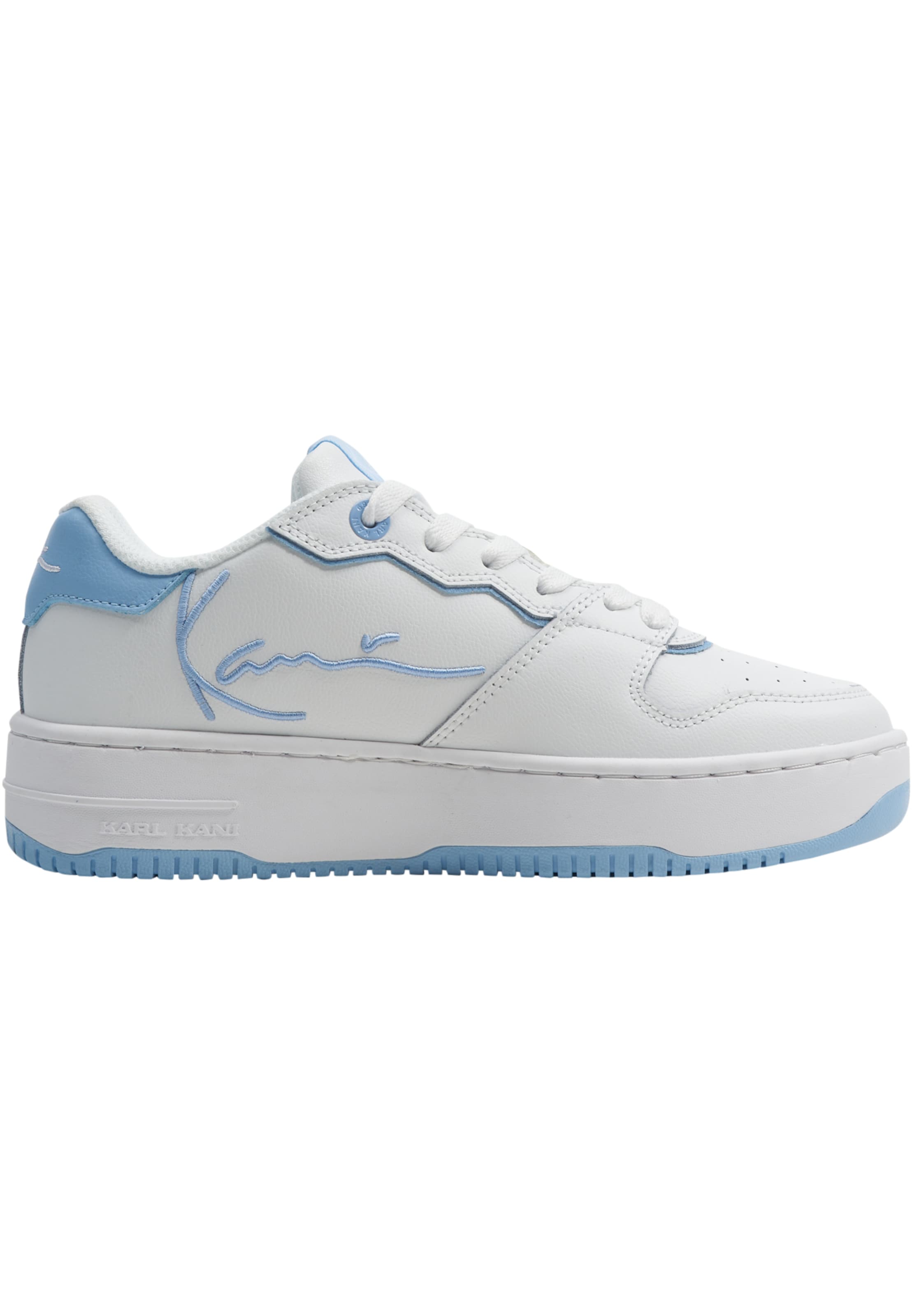 Karl Kani Platform trainers in White