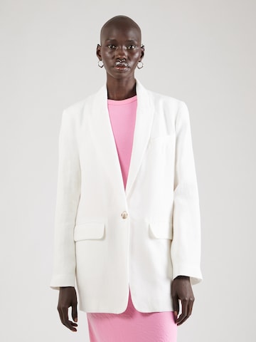 Blazer River Island en blanc : devant