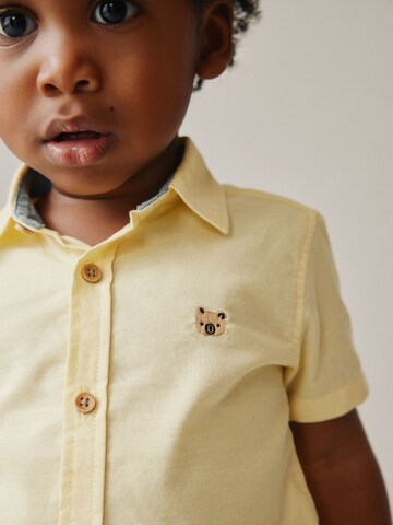 Next Regular fit Button Up Shirt in Yellow