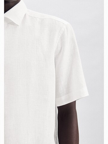 SEIDENSTICKER Regular Fit Leinenhemd in Weiß