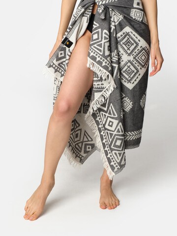 MARSIKOH Strandtuch 'Kilim' in Schwarz