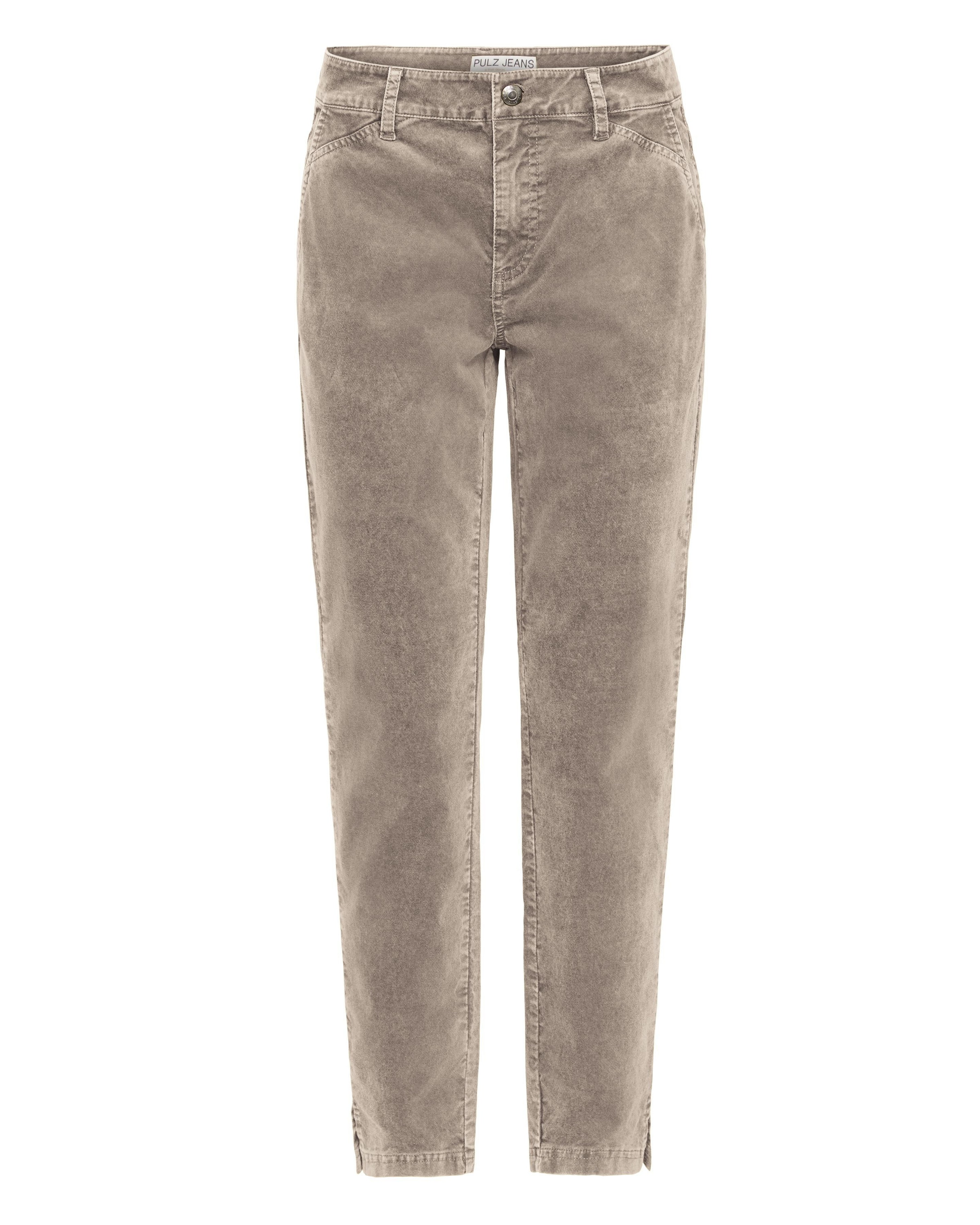 Regular Pantalon Pulz en beige : devant