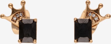 Boucles d'oreilles Gaya en noir : devant