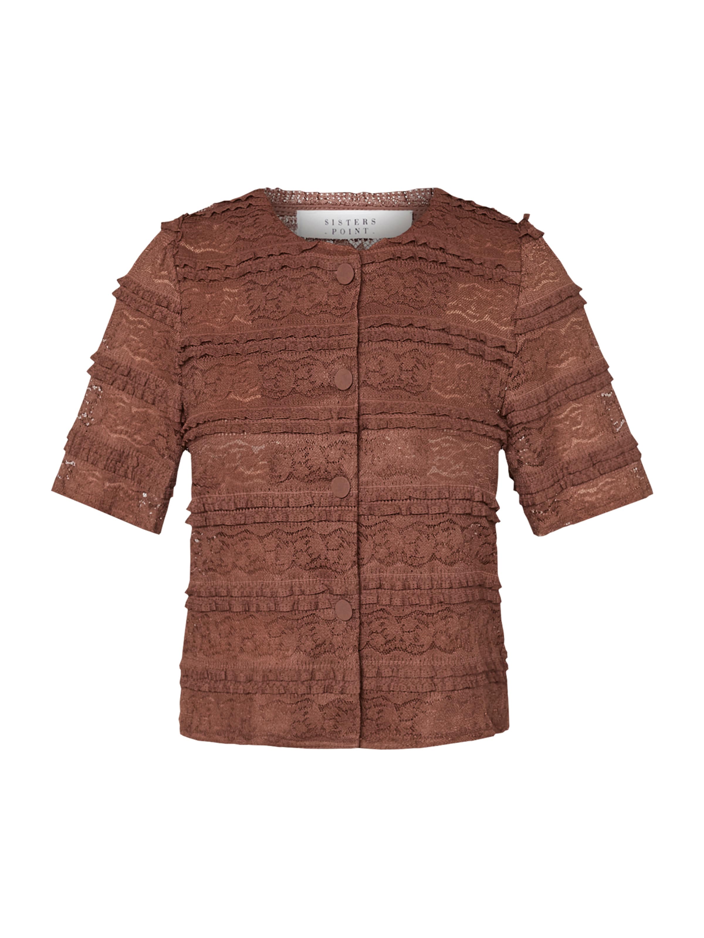 SISTERS POINT Блуза 'NAN' в кафяво: отпред