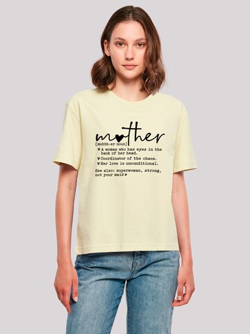 F4NT4STIC Shirt in Geel: voorkant