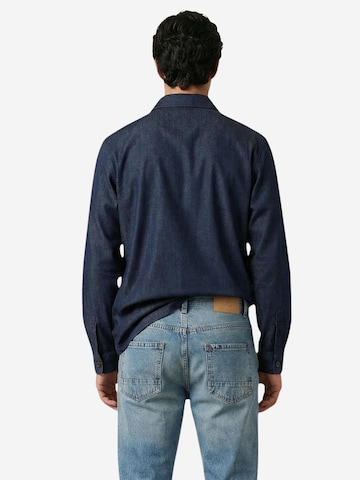 Gianni Lupo Regular fit Button Up Shirt 'GN21822' in Blue