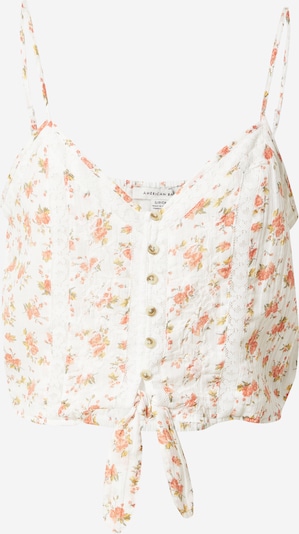 American Eagle Chemisier en mélange de couleurs / blanc, Vue avec produit