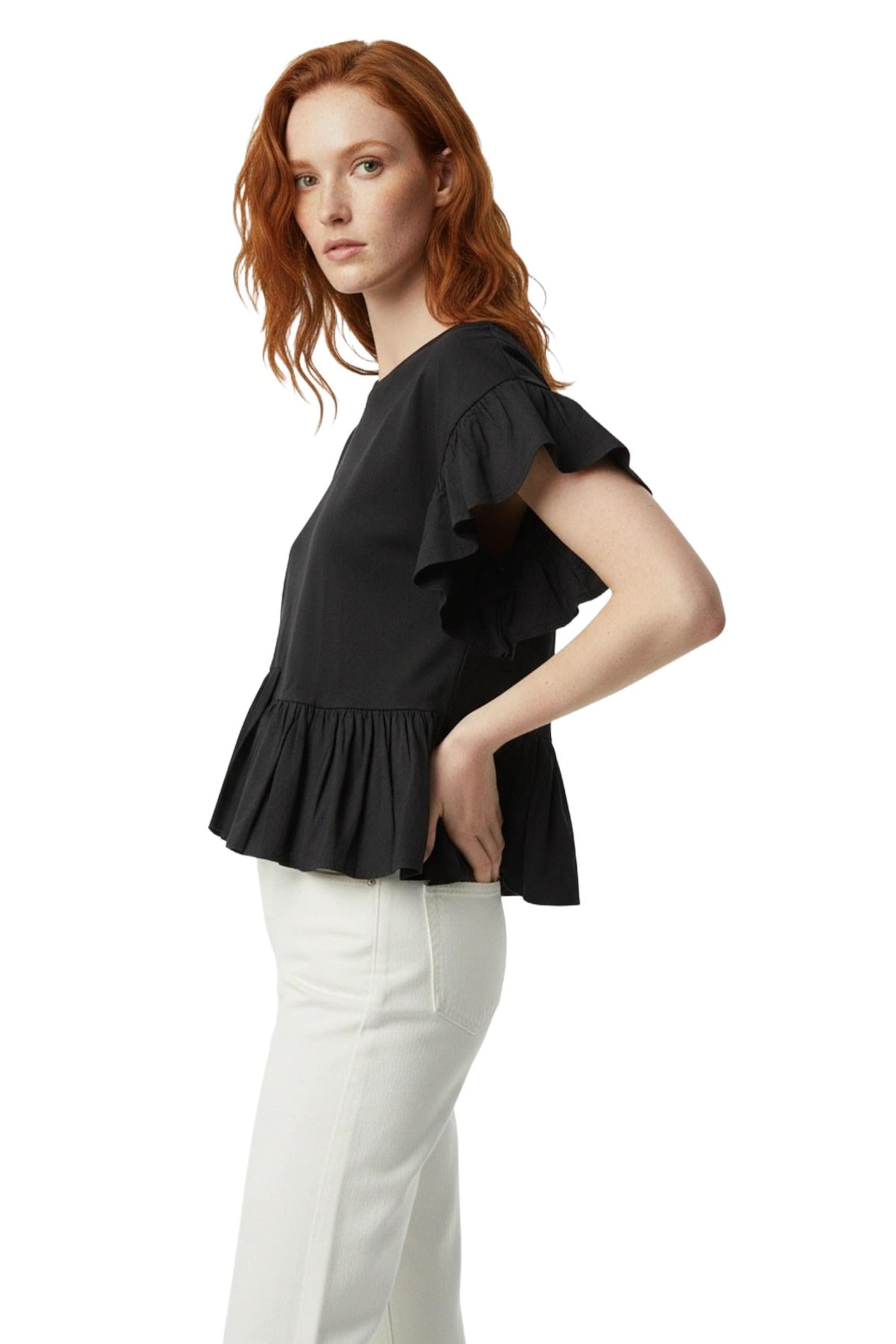 Alexa Dash Bluse in Schwarz