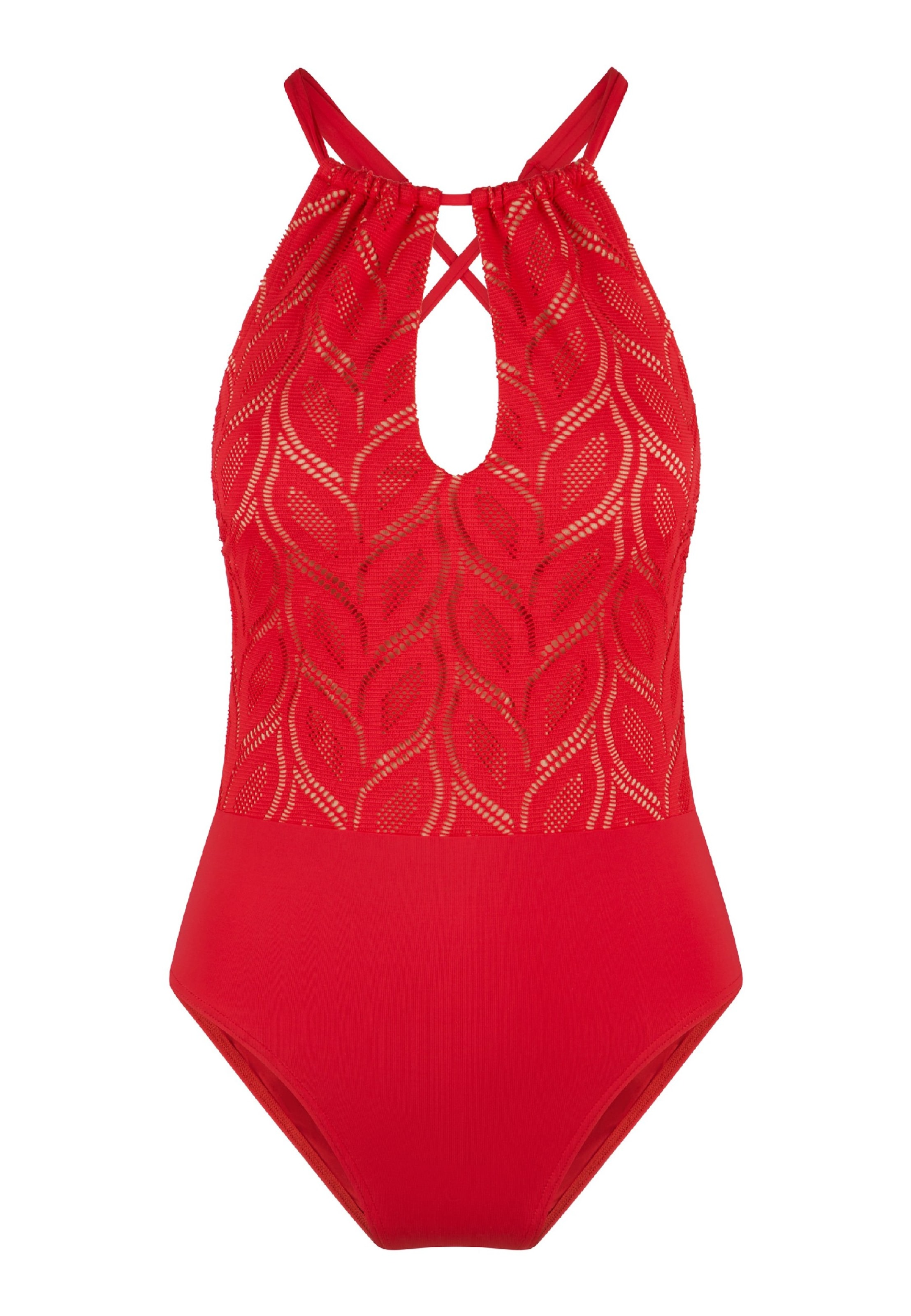 LingaDore Μπουστάκι Ολόσωμο μαγιό σε κόκκινο: μπροστά