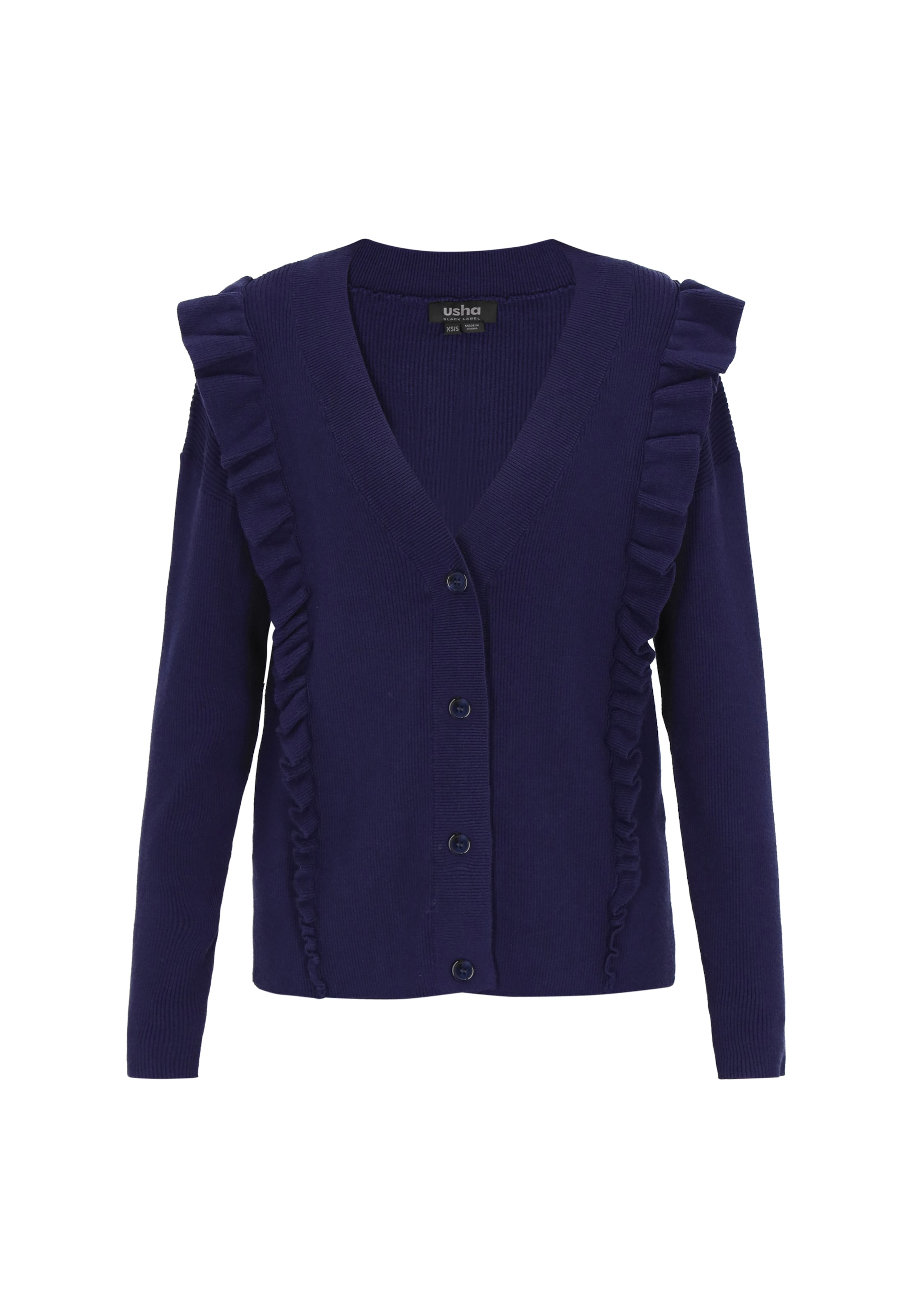Cardigan usha BLACK LABEL en bleu : devant
