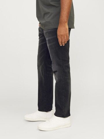 Jack & Jones Plus Slimfit Jeans 'JJIGLENN JJORIGINAL' in Schwarz