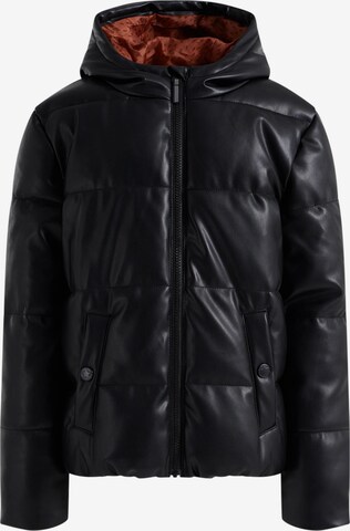 WE Fashion Zimní bunda – černá: přední strana