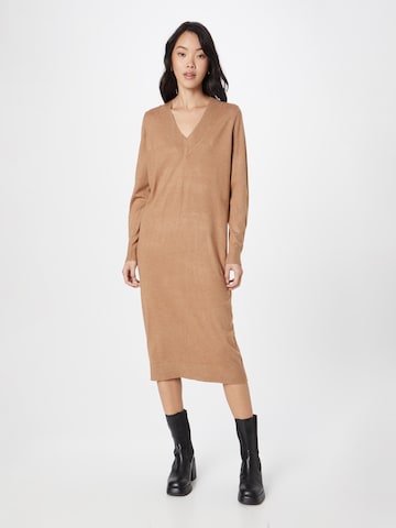 s.Oliver - Vestido de punto en beige: frente