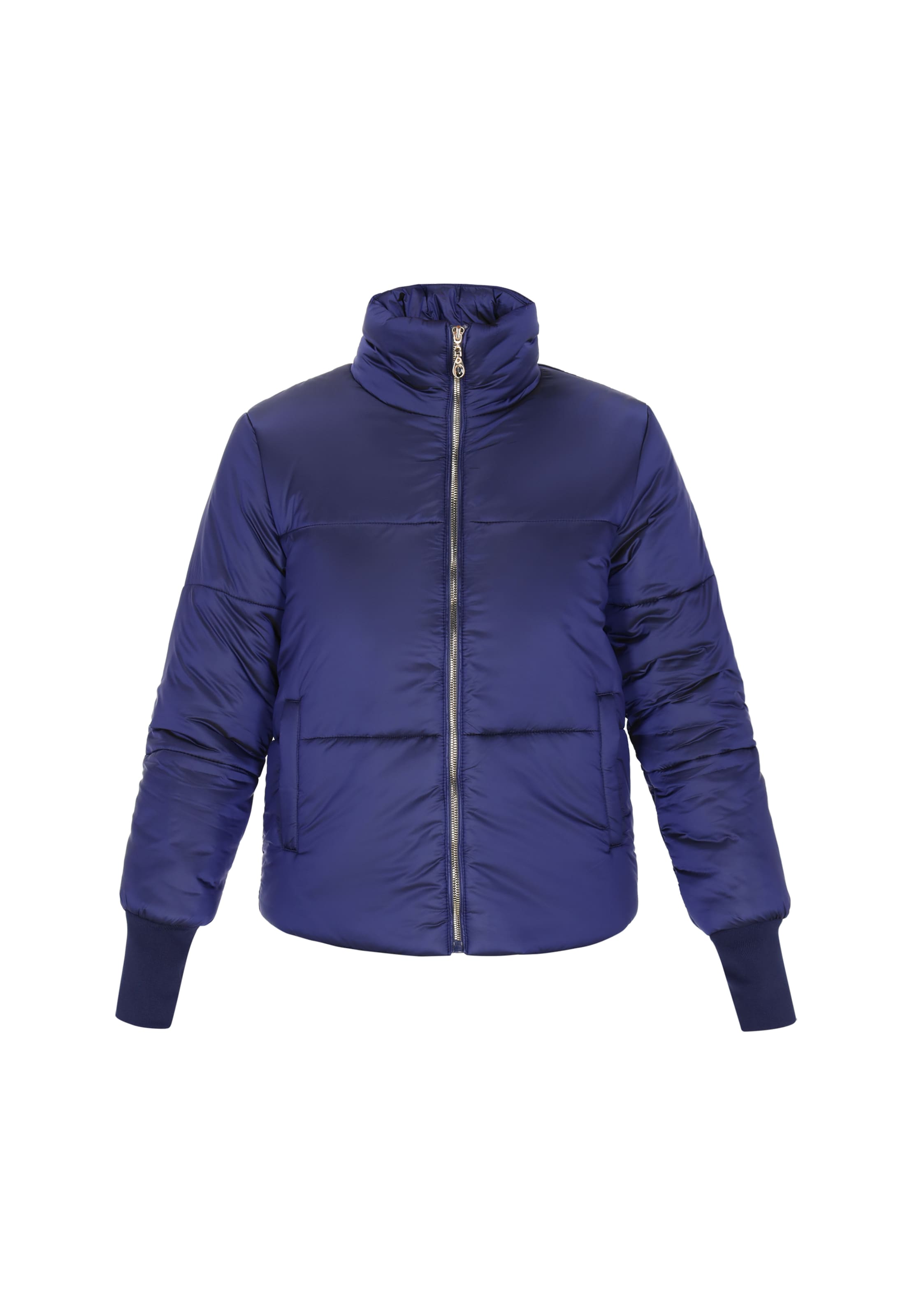 faina - Casaco meia-estação em azul: frente