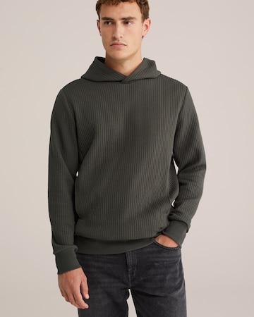WE Fashion Sweatshirt in Groen: voorkant