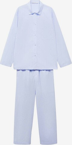 MANGO Pajama 'Fresca' in Blue: front