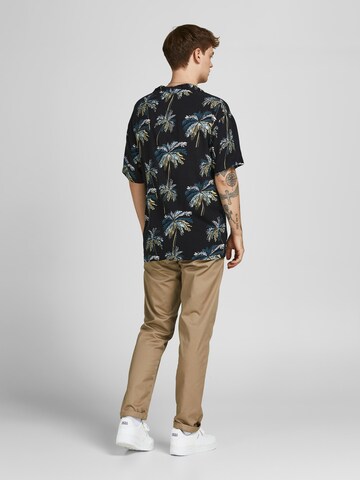 JACK & JONES Comfort Fit Риза 'Malibu' в черно