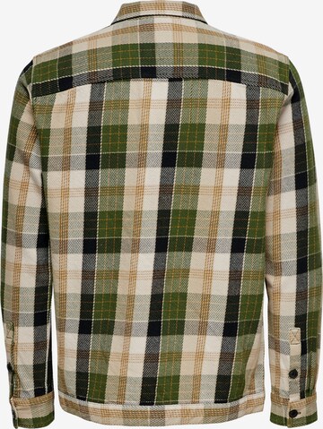 Only & Sons Between-Season Jacket 'Ajay' in Green