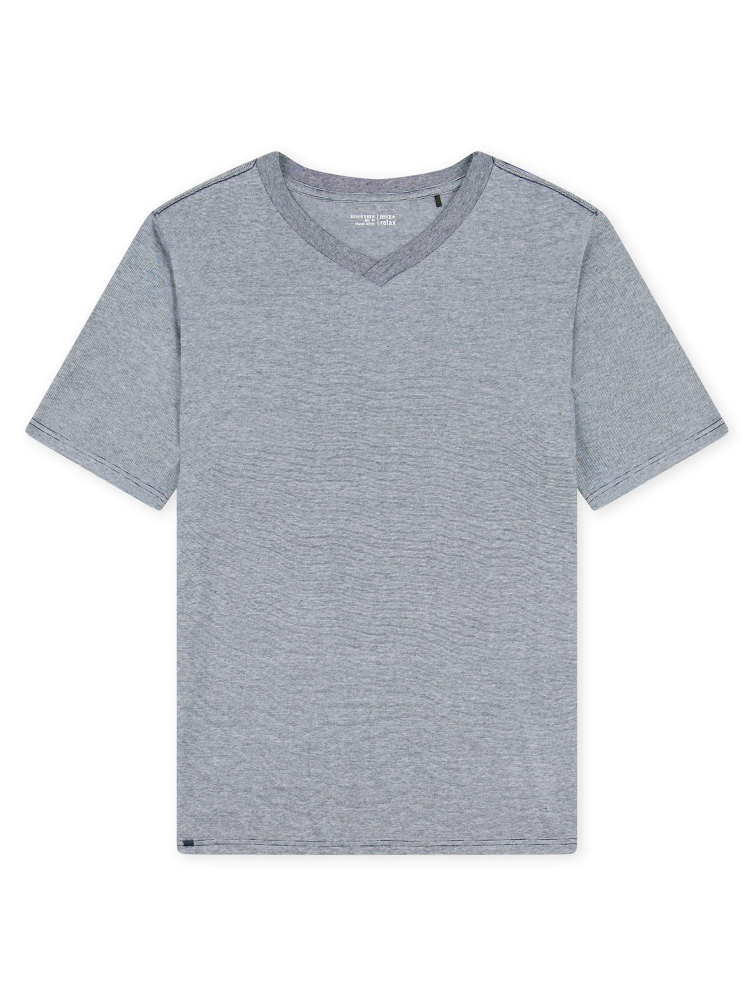 T-Shirt ' Mix + Relax ' SCHIESSER en bleu : devant