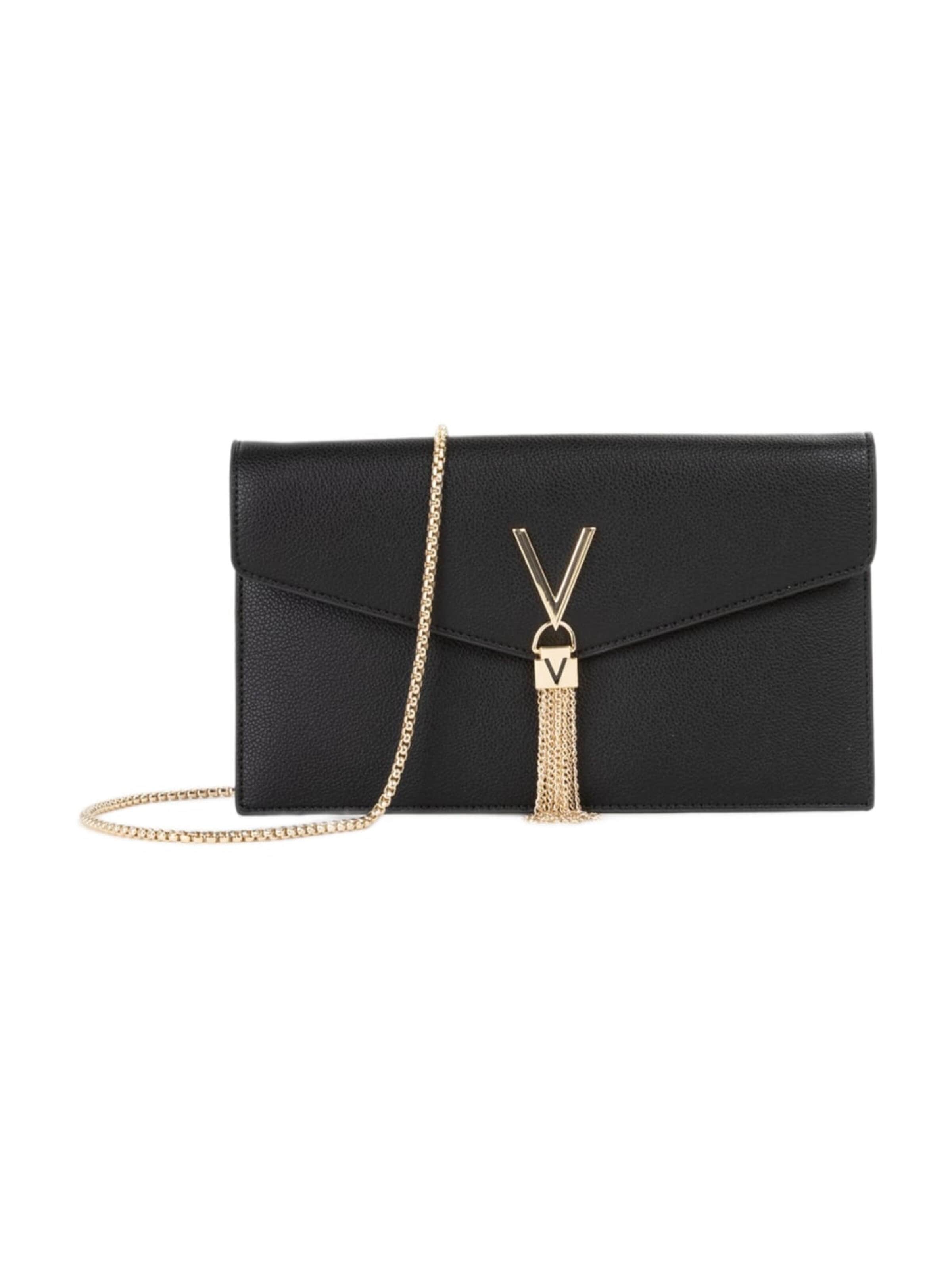 VALENTINO - Bolso de noche 'Valentino Pochette Luxe Noir Femme Nero' en negro