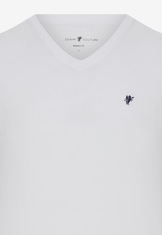 DENIM CULTURE - Camiseta 'Barrow' en blanco