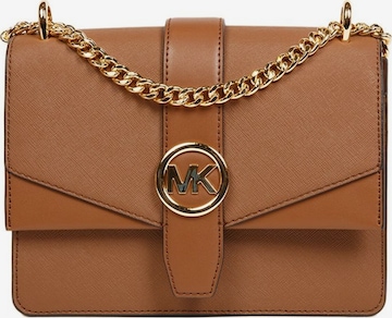 Borsa a tracolla 'Greenwich Small Flap Crossbody Bag' di Michael Kors in marrone: frontale