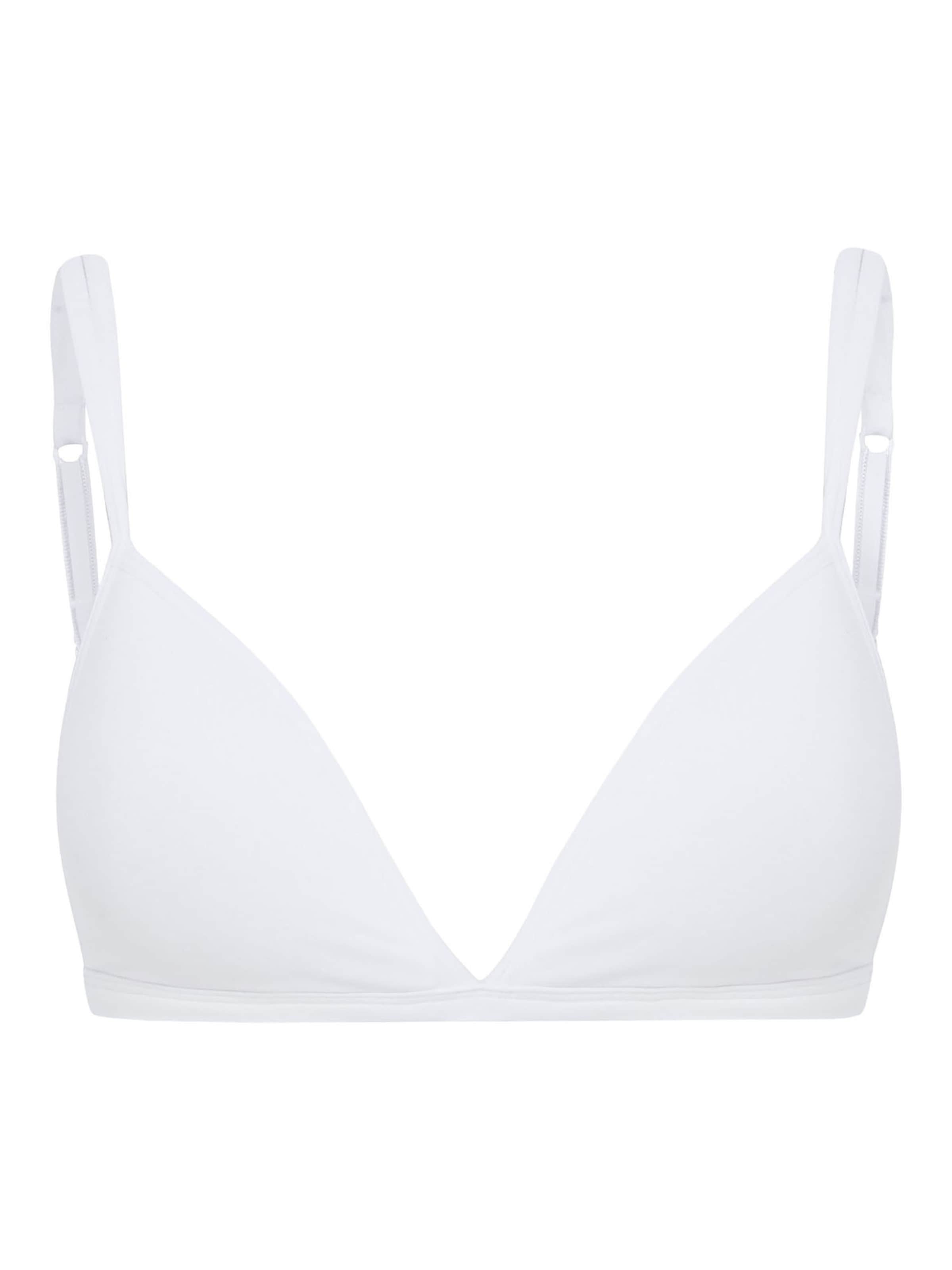 Triangle Soutien-gorge ' Cotton Essentials ' Skiny en blanc : devant