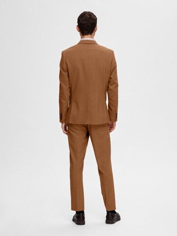 SELECTED HOMME Slim fit Suit Jacket 'Neil' in Brown