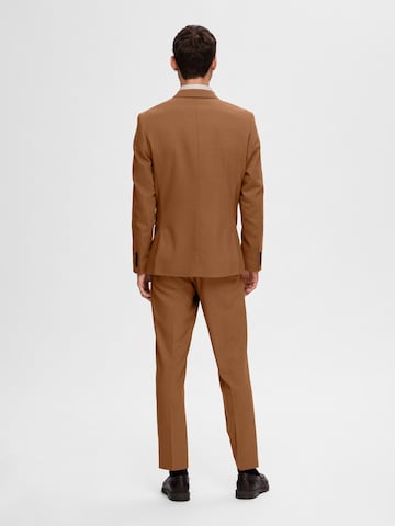 SELECTED HOMME Slim fit Colbert 'Neil' in Bruin