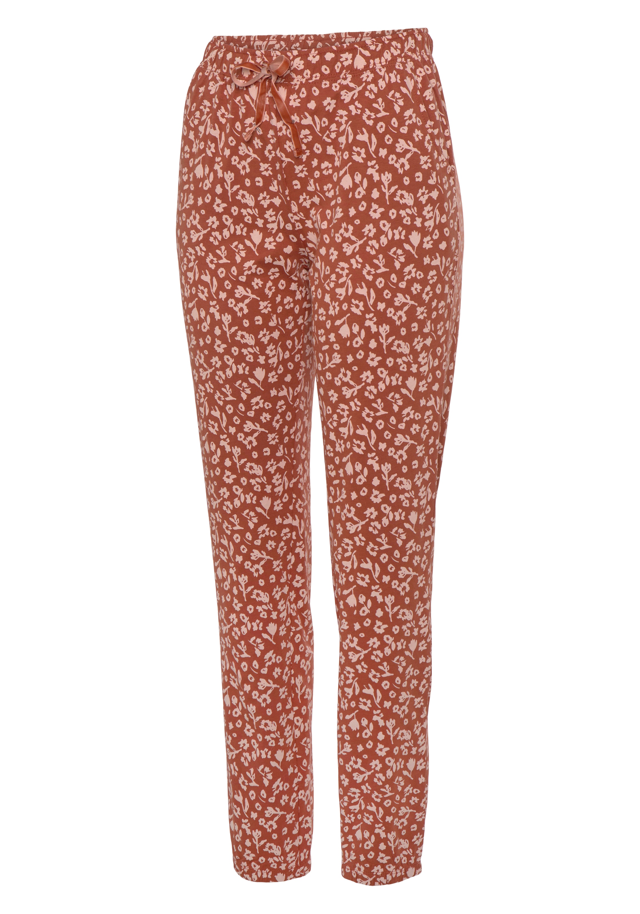 VIVANCE Pyjamahose 'Dreams' in Braun