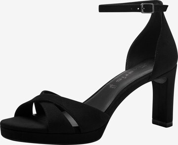 TAMARIS Sandals in Black: front