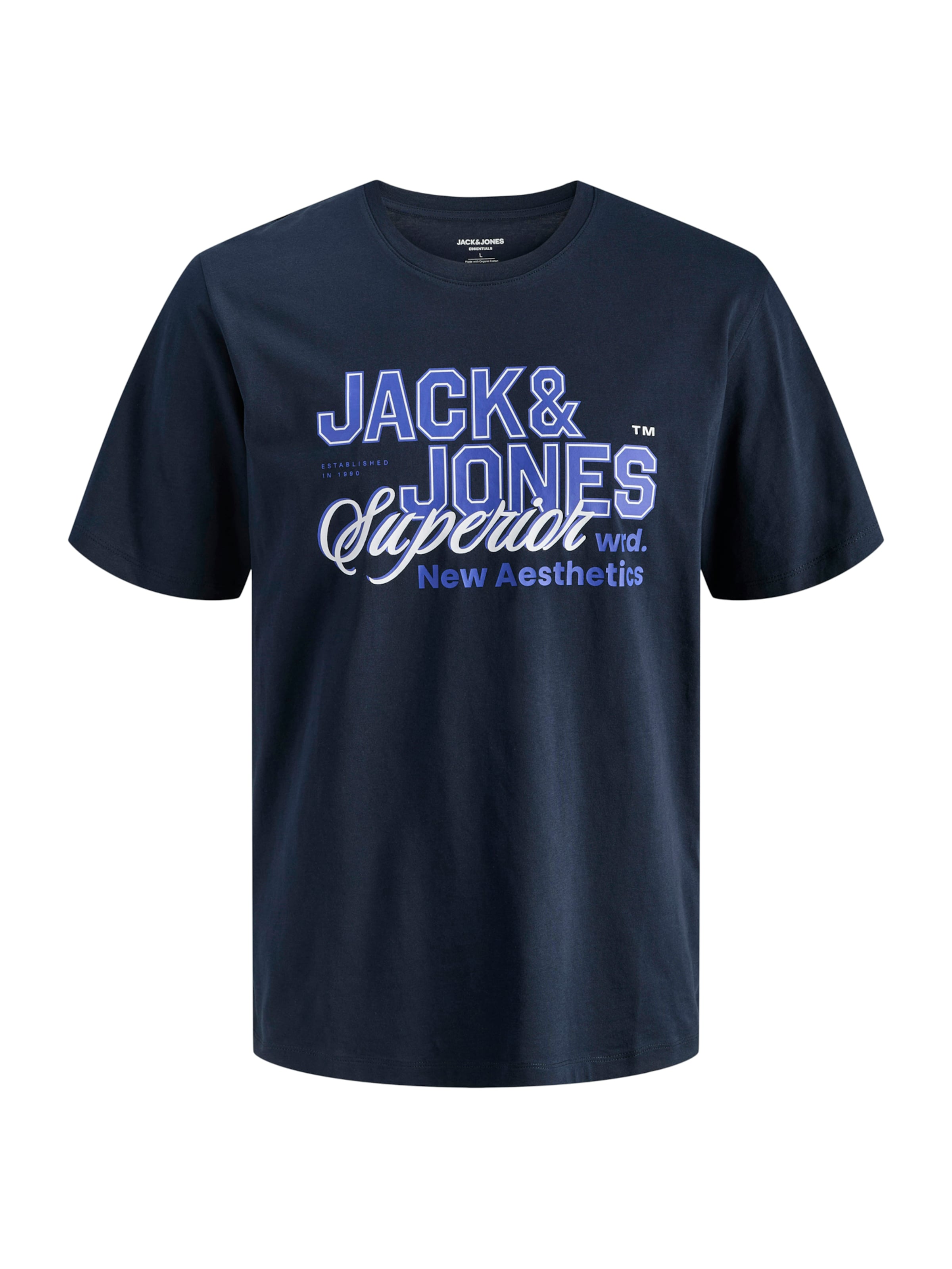 Jack & Jones Plus Μπλουζάκι σε μπλε: μπροστά