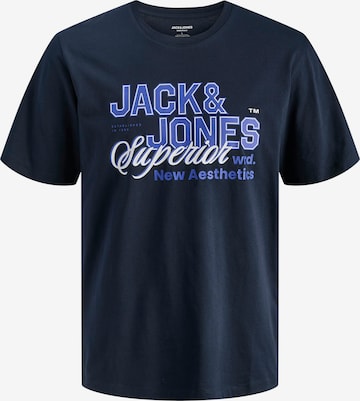 Jack & Jones Plus Shirt in Blue: front