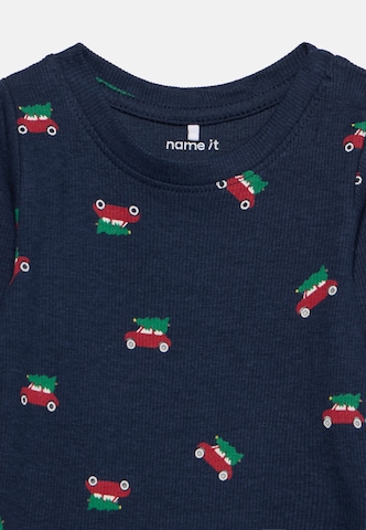 NAME IT - Pijama entero/body 'NBMRISTMAS' en azul