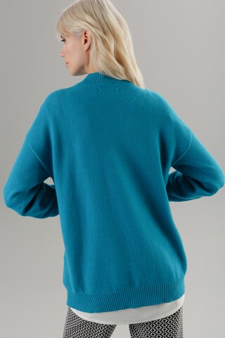 Aniston SELECTED Pullover in Blau