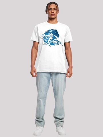 T-Shirt 'Disney Frozen 2 - Nokk Silhouette' F4NT4STIC en blanc