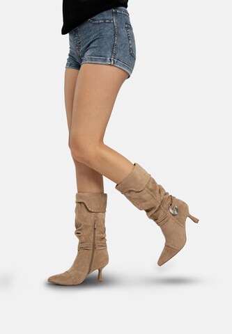 Salinyang Cowboylaarzen in Groen: voorkant