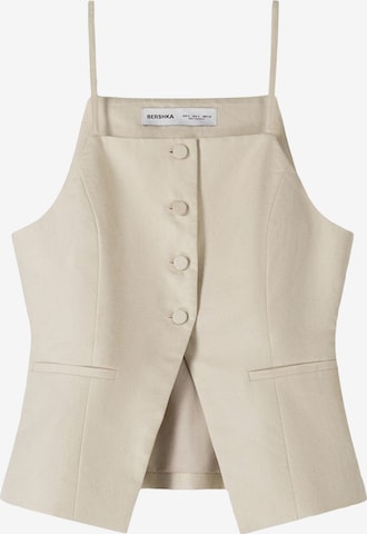 Camicia da donna di Bershka in beige: frontale