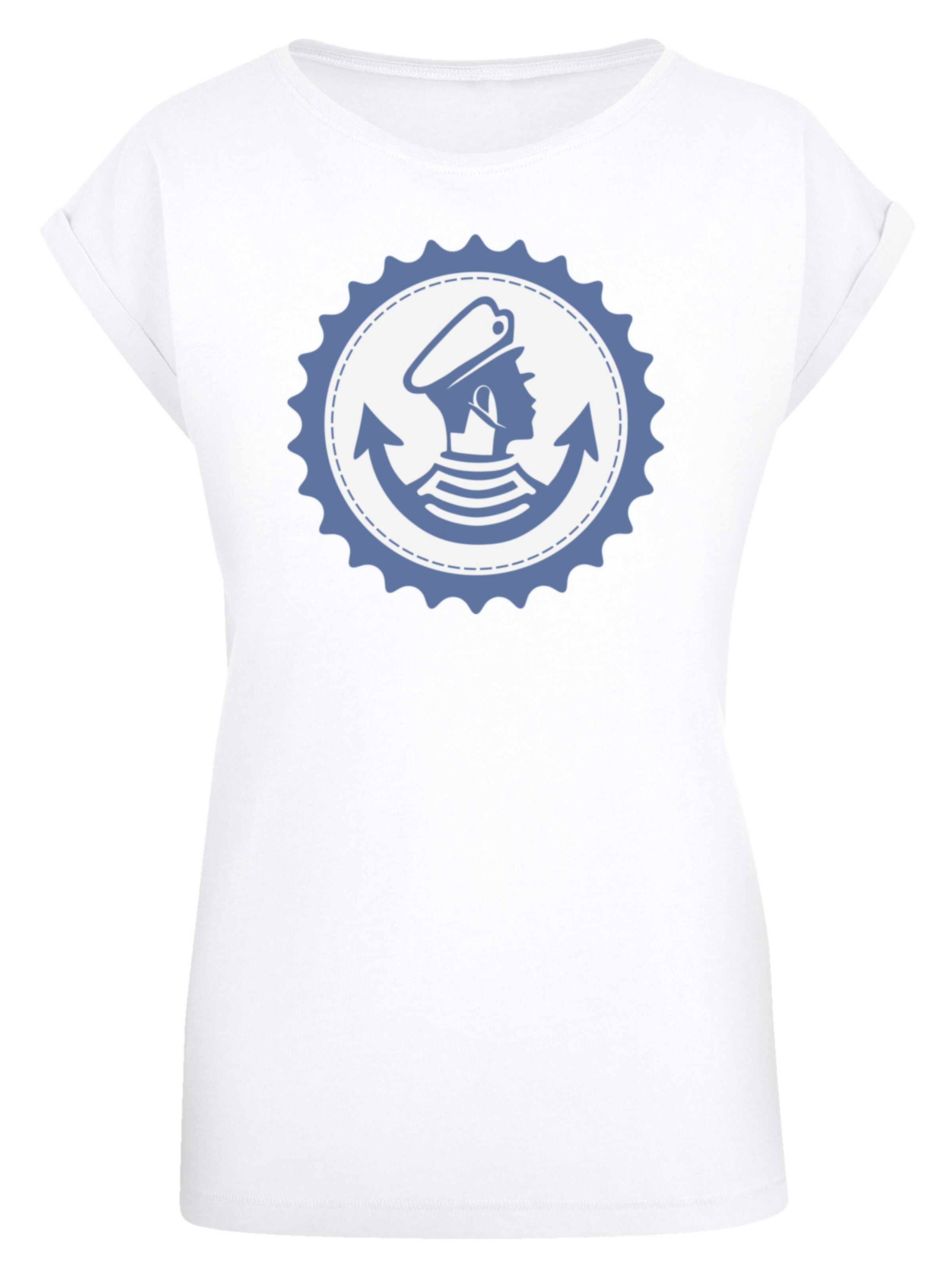 T-shirt 'Knut und Jan Hamburg' F4NT4STIC en blanc : devant