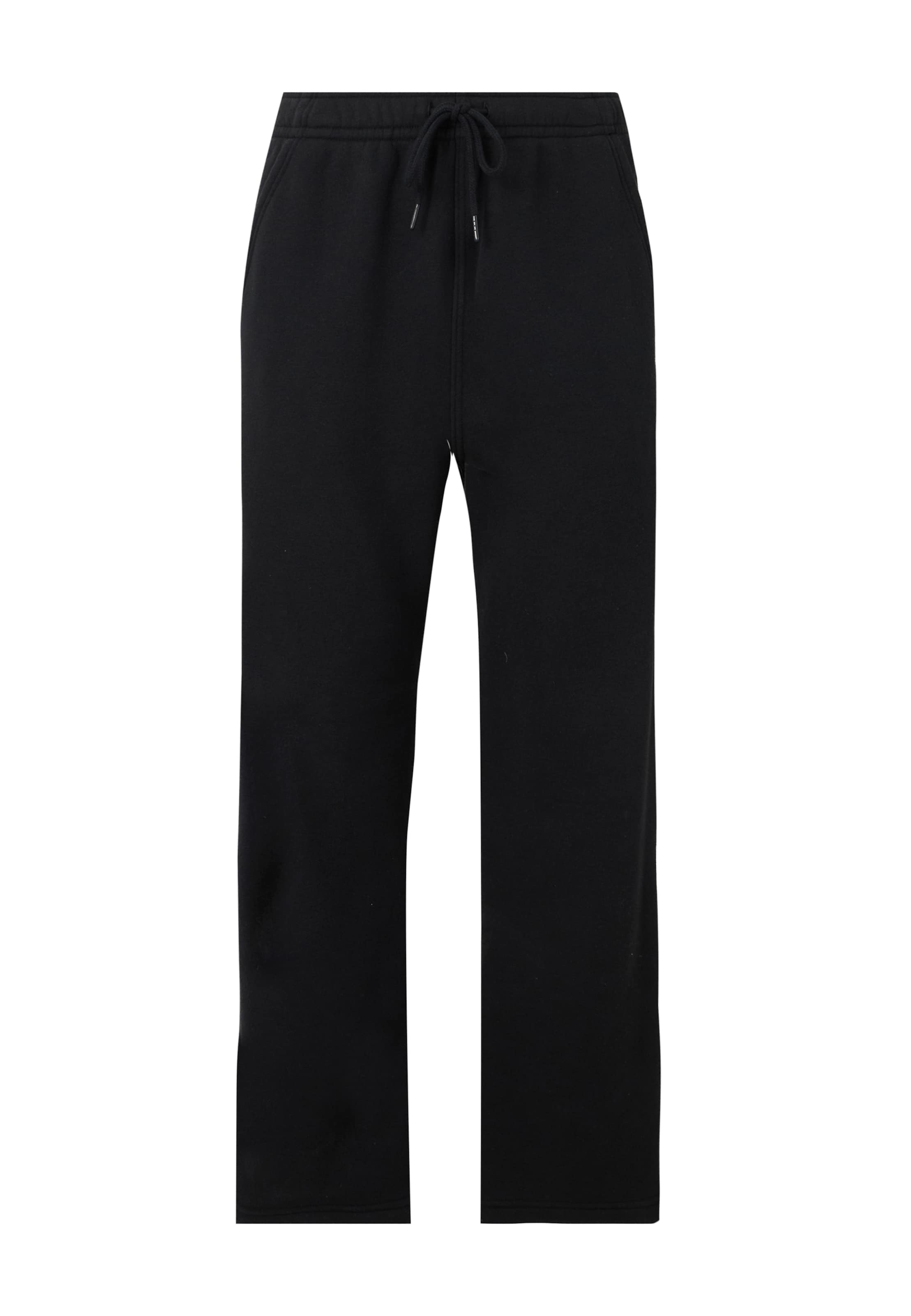 Abercrombie & Fitch Szabványos Nadrág 'JUN2 ESSENTIAL' - fekete: elől