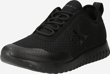 Sneaker low de la Calvin Klein Jeans pe negru: față