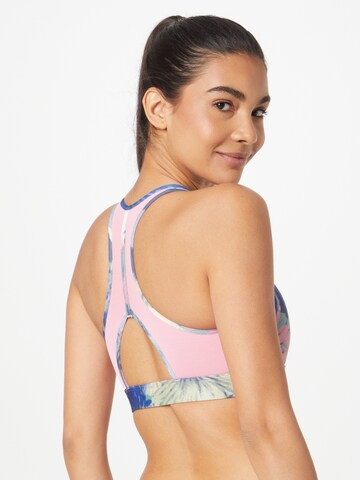 ADIDAS SPORTSWEAR Bralette Sports Bra 'Powerreact Medium-Support Allover Print' in Pink