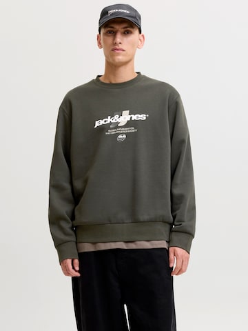 JACK & JONES - Camiseta deportiva 'JCOCLUB BRANDING' en gris: frente