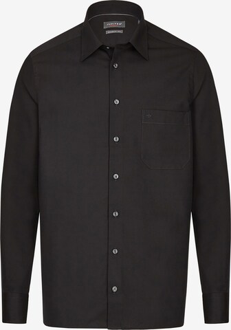 JUPITER Regular fit Overhemd in Zwart: voorkant