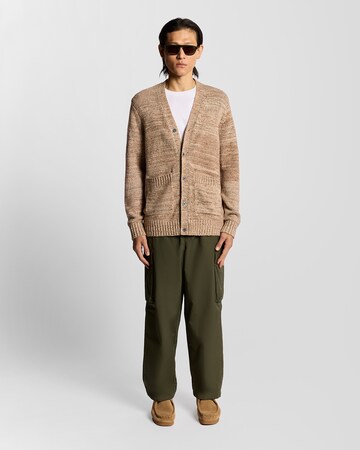 Lyle & Scott Gebreid vest in Bruin