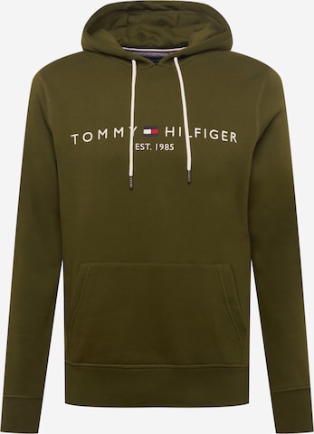 TOMMY HILFIGER Mikina – zelená: přední strana